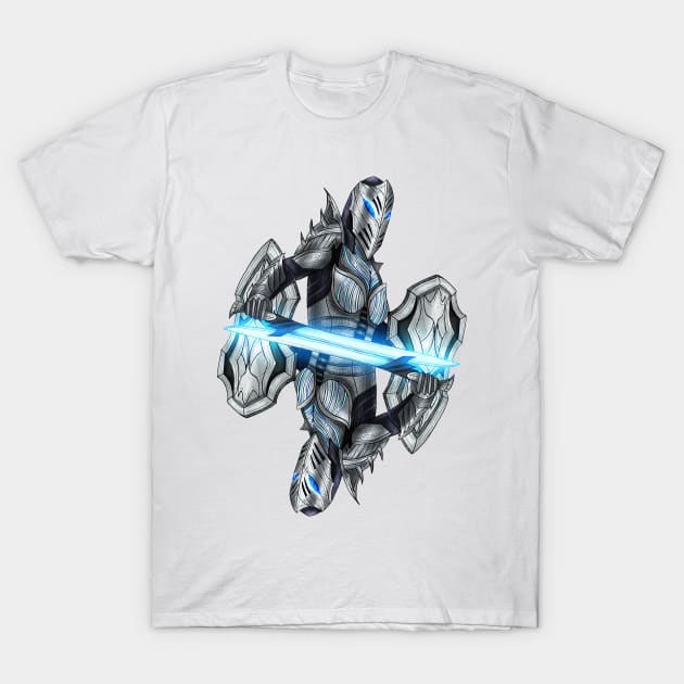 Futuristic knight T-Shirt by TimeSkiff